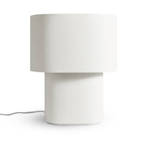 Hilla Large Table Lamp in Linen - Angle 1