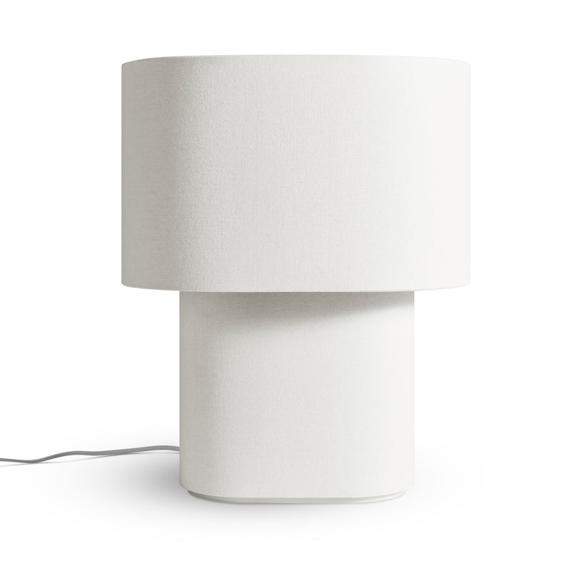 Hilla Large Table Lamp in Linen - Angle 1