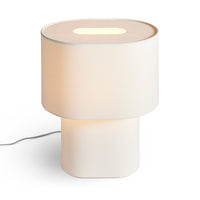 Hilla Large Table Lamp in Linen - Angle 5