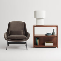 Hilla Large Table Lamp in Linen - Angle 12