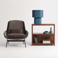 Hilla Large Table Lamp in Navy - Angle 12