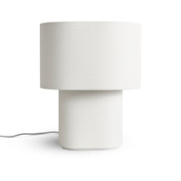 Hilla Small Table Lamp in Linen - Angle 1