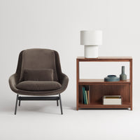 Hilla Small Table Lamp in Linen - Angle 12