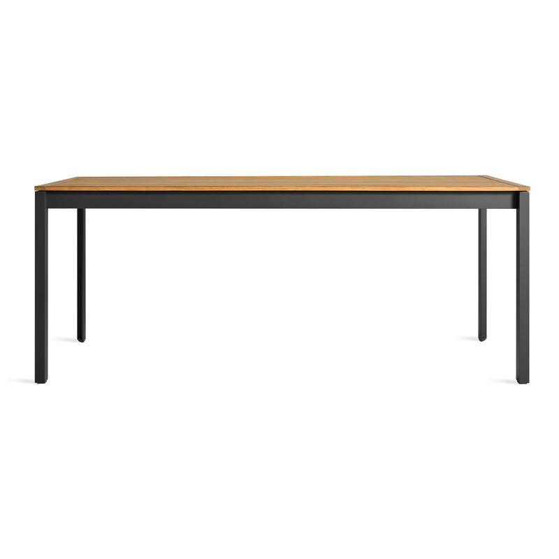 Hold Tight 76" Outdoor Dining Table in Teak / Carbon
