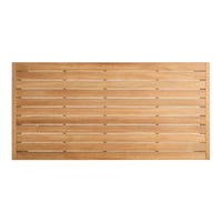 Hold Tight 76&quot; Outdoor Dining Table in Teak / Carbon - Angle 5