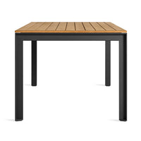 Hold Tight 76&quot; Outdoor Dining Table in Teak / Carbon - Angle 4
