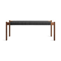 Invitation 48&quot; Bench in Walnut - Angle 1