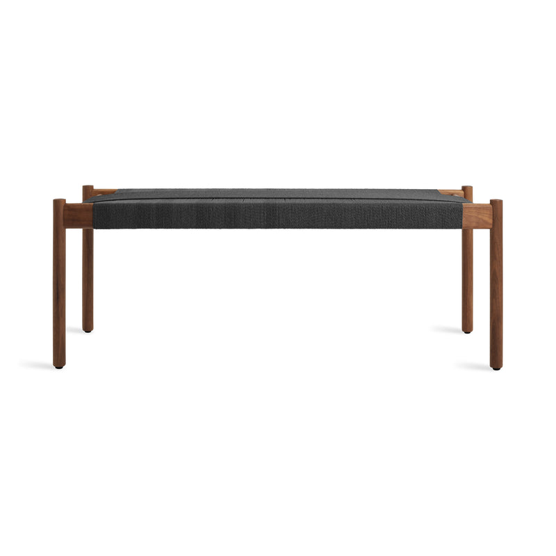 Invitation 48" Bench in Walnut - Angle 1