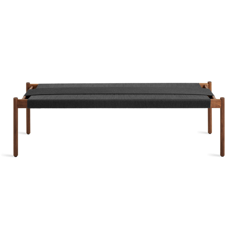 Invitation 64" Bench in Walnut - Angle 2