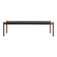 Invitation 64&quot; Bench in Walnut - Angle 1