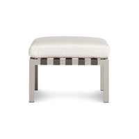 Jibe Outdoor Ottoman in Grey / Sunbrella Canvas - Angle 1
