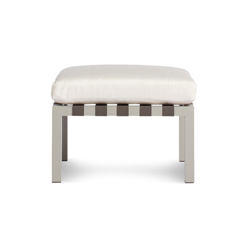 Jibe Outdoor Ottoman in Grey / Sunbrella Canvas - Angle 1