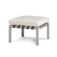 Jibe Outdoor Ottoman in Grey / Sunbrella Canvas - Angle 3