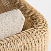Loophole Outdoor 3 Seat Sofa in Sunbrella Stucco - Angle 7