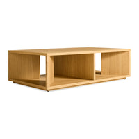 Low Space Coffee Table in White Oak - Angle 4