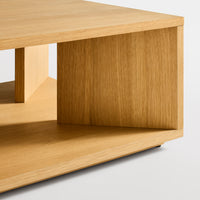 Low Space Coffee Table in White Oak - Angle 3