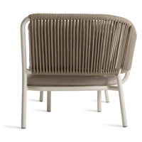 Mate Outdoor Sun Lounger in Sunbrella Linen - Angle 5