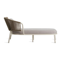 Mate Outdoor Sun Lounger in Sunbrella Linen - Angle 7