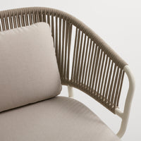 Mate Outdoor Sun Lounger in Sunbrella Linen - Angle 8