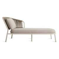 Mate Outdoor Sun Lounger in Sunbrella Linen - Angle 7