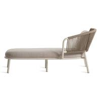 Mate Outdoor Sun Lounger in Sunbrella Linen - Angle 4
