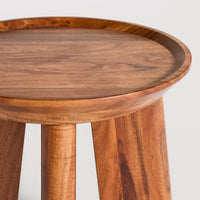 Mimi Stool in Acacia - Angle 8