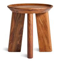 Mimi Stool in Acacia - Angle 1