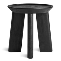 Mimi Stool in Black-Stained Acacia - Angle 1
