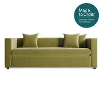 Mono 81&quot; Sleeper Sofa in Loden Green Velvet - Angle 1