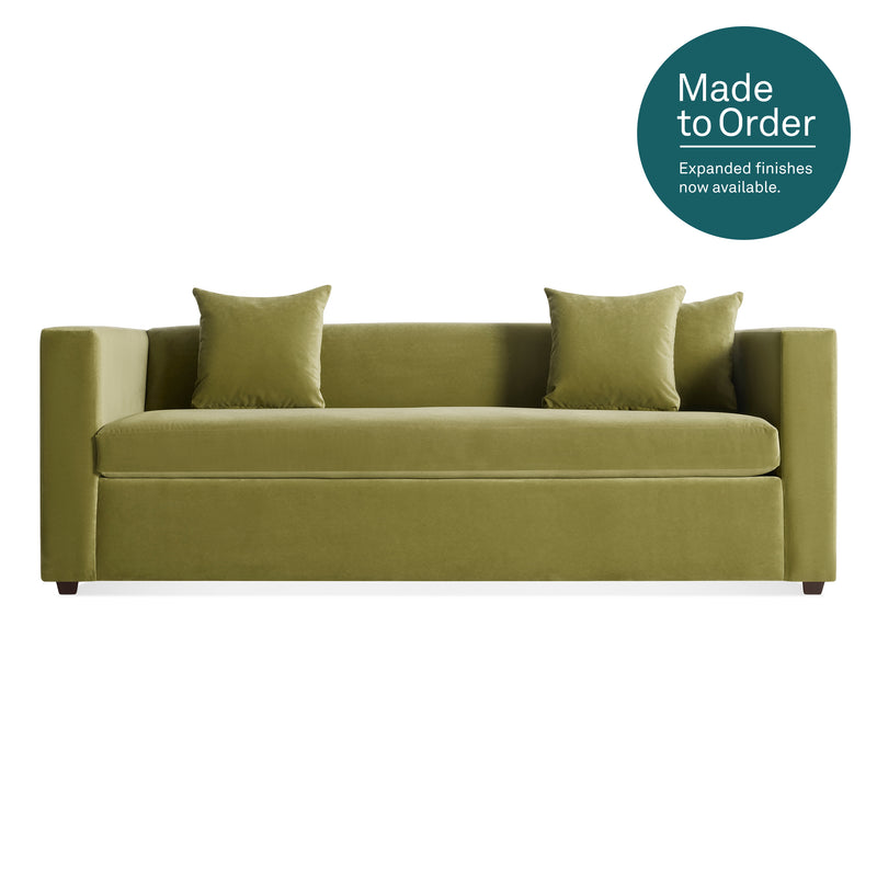 Mono 81" Sleeper Sofa in Loden Green Velvet