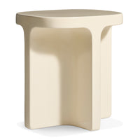 Small Talk Tall Side Table in Ivory - Angle 1