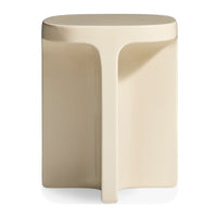 Small Talk Tall Side Table in Ivory - Angle 5