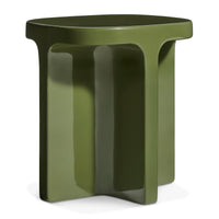 Small Talk Tall Side Table in Olive - Angle 1
