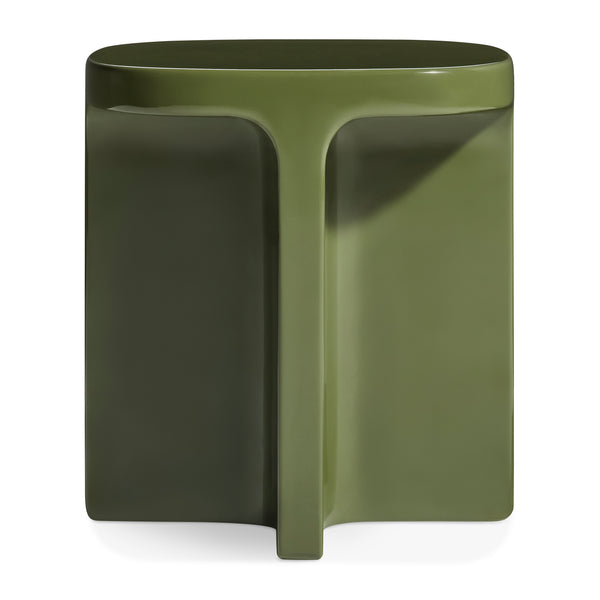 Small Talk Tall Side Table in Olive - Angle 1