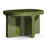 Small Talk Side Table in Olive - Angle 1