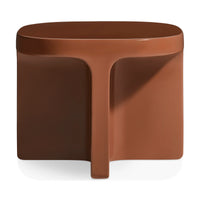 Small Talk Side Table in Rust - Angle 5