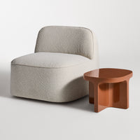 Small Talk Side Table in Rust - Angle 3