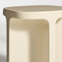 Small Talk Tall Side Table in Ivory - Angle 8