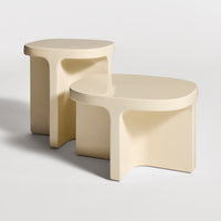 Small Talk Tall Side Table in Ivory - Angle 4