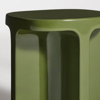 Small Talk Tall Side Table in Olive - Angle 8