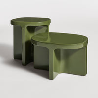 Small Talk Tall Side Table in Olive - Angle 4