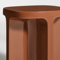 Small Talk Side Table in Rust - Angle 8
