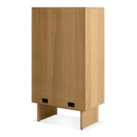 Murmur Storage Cabinet in White Oak - Angle 6