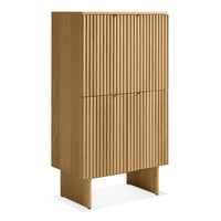 Murmur Storage Cabinet in White Oak - Angle 4