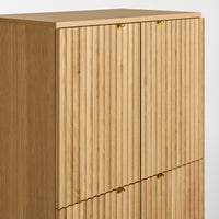 Murmur Storage Cabinet in White Oak - Angle 7