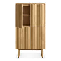 Murmur Storage Cabinet in White Oak - Angle 3