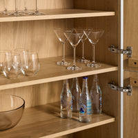 Murmur Storage Cabinet in White Oak - Angle 8