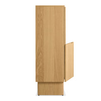 Murmur Storage Cabinet in White Oak - Angle 5