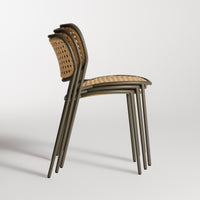 Made You Look Outdoor Chair in Dark Olive - Angle 3