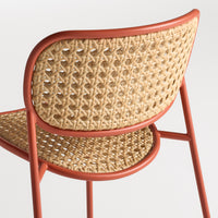 Made You Look Outdoor Chair in Tomato - Angle 7